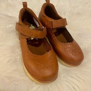 Stride Rite Mary Jane Brown Leather Shoes for girls size 11